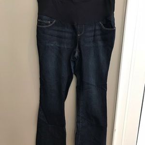 Maternity Bootcut Jeans Dark Wash